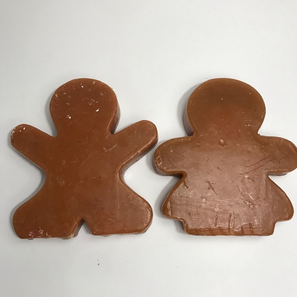 vintage Xmas Candles ROBERT ALAN CANDLE Co. house Christmas & Gingerbread Man - Picture 3 of 16